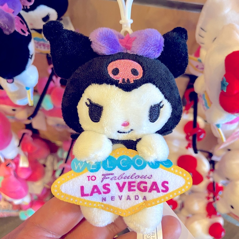 Hello Kitty Kuromi Las Vegas Exclusive Plush Clip NWT